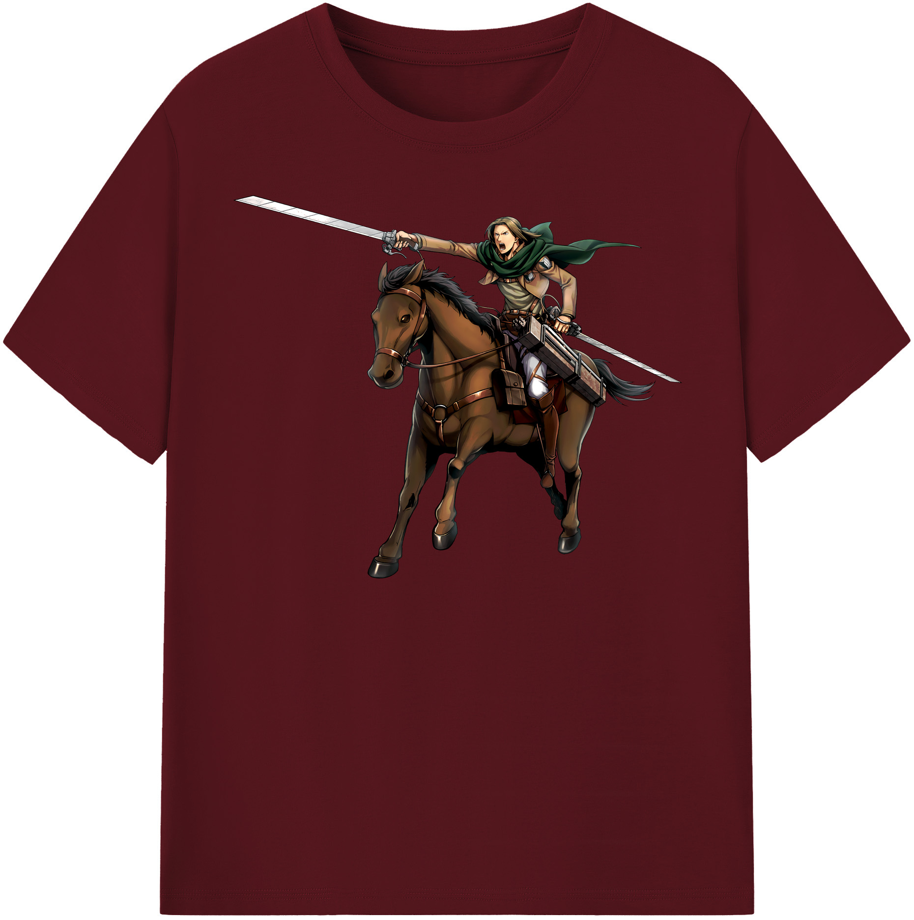 （画像用） 進撃の巨人 Attack on Titan 綿100％半袖Tシャツ（フロントプリント）